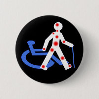 Porte-clefs Handicap invisible / Visible 