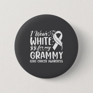 Badge Rond 5 Cm Porter du blanc Grammy Sensibilisation au cancer d