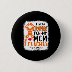 Badge Rond 5 Cm Porter Orange Pour Ma Maman Mois De Sensibilisatio