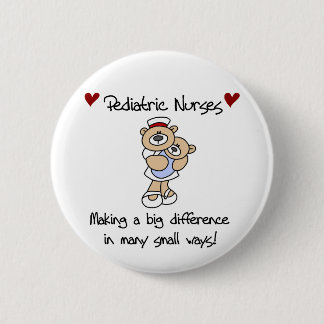 Badge Rond 5 Cm Porter T-shirts et cadeaux des infirmières pédiatr