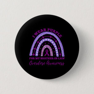 Badge Rond 5 Cm Porter Violet Frère Dans La Loi Surdose Sensibilis