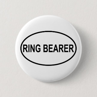 Badge Rond 5 Cm Porteur d'alliances épousant l'ovale