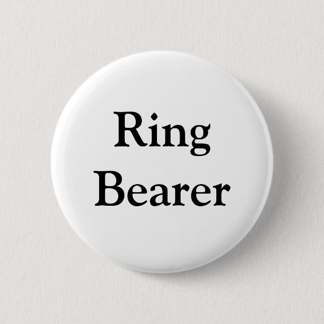 Badge Rond 5 Cm Porteur de l'anneau (Devant)