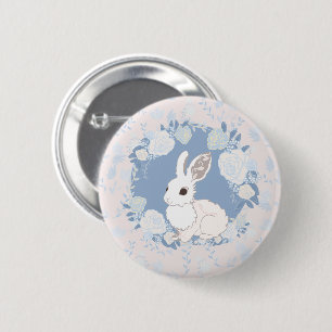 Badge Rond 5 Cm Portez le Lapin