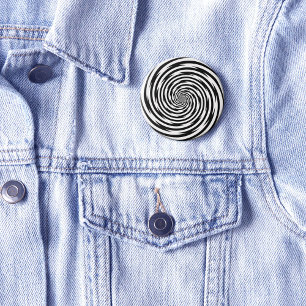 Badge Rond 5 Cm Portez le mystère de l'hypnose spirale