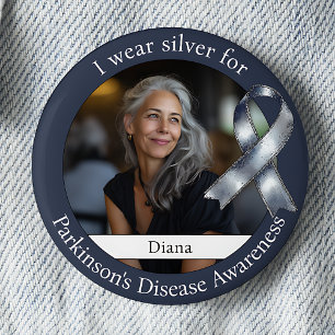 Badge Rond 5 Cm Portez une photo pour la sensibilisation à la mala