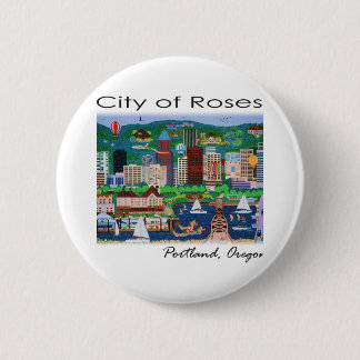 Badge Rond 5 Cm Portland~ La ville des roses
