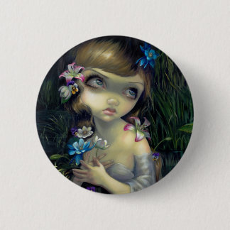 Badge Rond 5 Cm "Portrait bouton d'Ophélie"