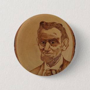 Badge Rond 5 Cm Portrait d'Abraham Lincoln
