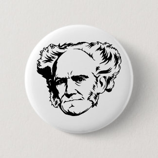 Badge Rond 5 Cm Portrait d'Arthur Schopenhauer