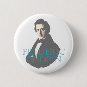 Badge Rond 5 Cm Portrait de Frédéric Chopin