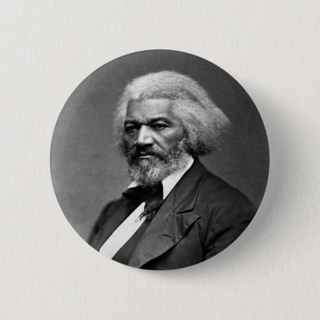 Badge Rond 5 Cm Portrait de Frederick Douglass par George K. Warre (Devant)