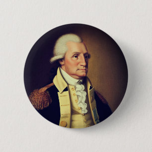 Badge Rond 5 Cm Portrait de George Washington (1790)