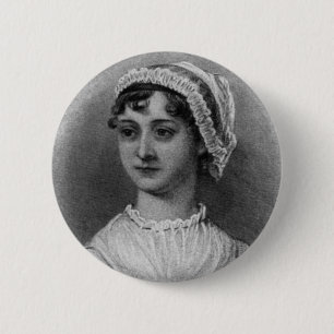 Badge Rond 5 Cm Portrait de Jane Austen