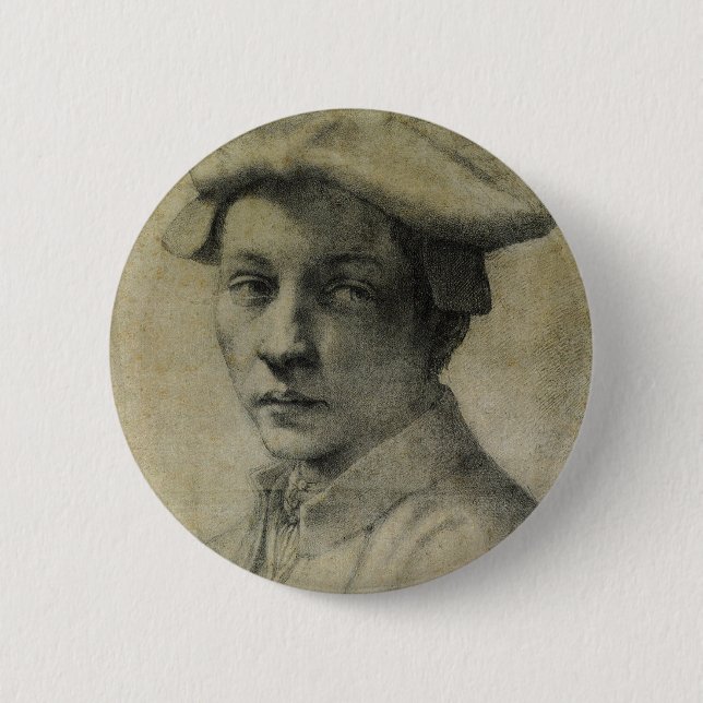 Badge Rond 5 Cm Portrait de Michelangelo Andrea Quaratesi   (Devant)