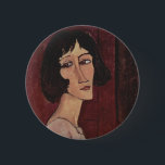 Badge Rond 5 Cm Portrait de Modigliani Amedeo<br><div class="desc">Portrait de Modigliani Amedeo</div>