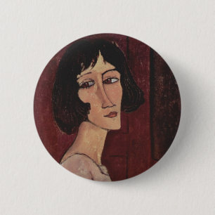 Badge Rond 5 Cm Portrait de Modigliani Amedeo