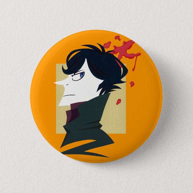 Badge Rond 5 Cm Portrait de papier (Devant)