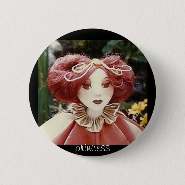 Badge Rond 5 Cm portrait de princesse (Devant)