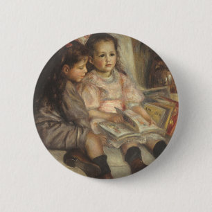 Badge Rond 5 Cm Portrait des enfants Caillebotte par Pierre Renoir