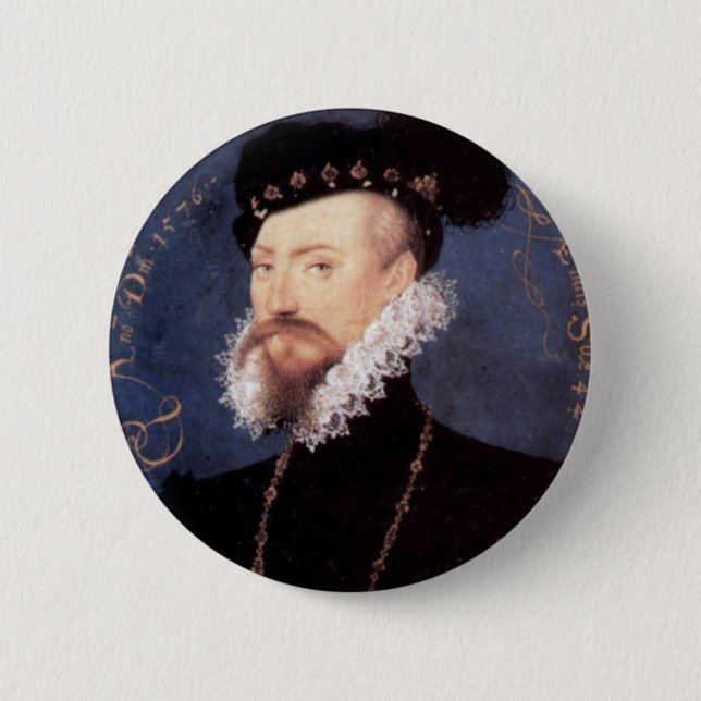 Badge Rond 5 Cm Portrait d'un monsieur inconnu, 1576 (Devant)