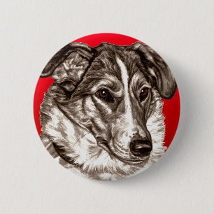 Badge Rond 5 Cm Portrait lisse de colley