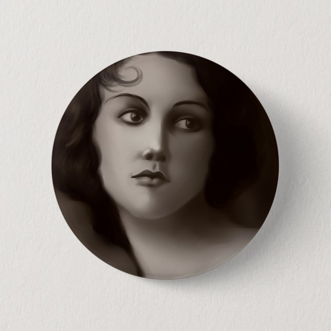 Badge Rond 5 Cm Portrait vintage (Devant)