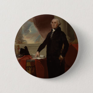 Badge Rond 5 Cm Portrait vintage du président George Washington