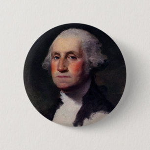 Badge Rond 5 Cm Portrait vintage du président George Washington