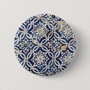 Badge Rond 5 Cm Portugais vintage Azulejo