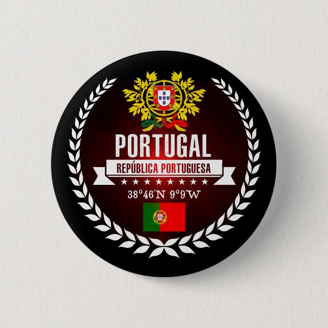 Badge Rond 5 Cm Portugal (Devant)