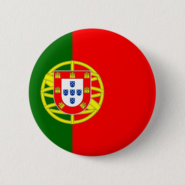 Badge Rond 5 Cm Portugal flag Round Button (Devant)