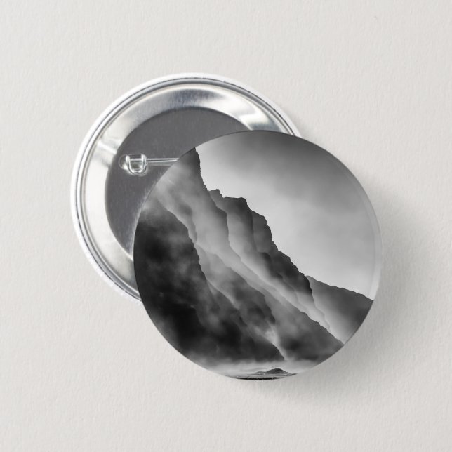 Badge Rond 5 Cm Poser sur les rochers (Devant & derrière)