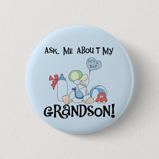 Badge Rond 5 Cm Posez des questions sur mes T-shirts et cadeaux de (Devant)