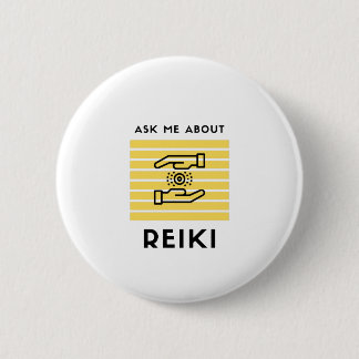 Badge Rond 5 Cm Posez-moi des questions sur reiki