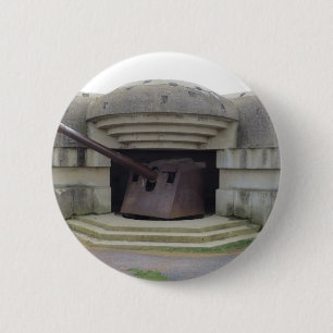 Badge Rond 5 Cm Position allemande d'arme à feu donnant sur la