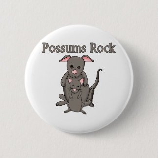 Badge Rond 5 Cm Possum Rock
