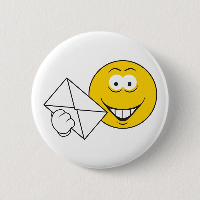 Badge Rond 5 Cm Postal Mailman Face (Devant)
