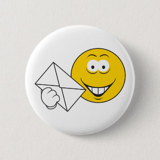 Badge Rond 5 Cm Postal Mailman Face