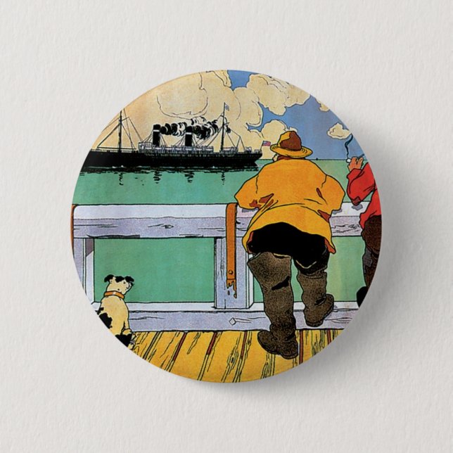 Badge Rond 5 Cm Poster American Line (Devant)