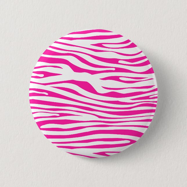 Badge Rond 5 Cm Poster de animal de motif de rayure de zèbre de (Devant)