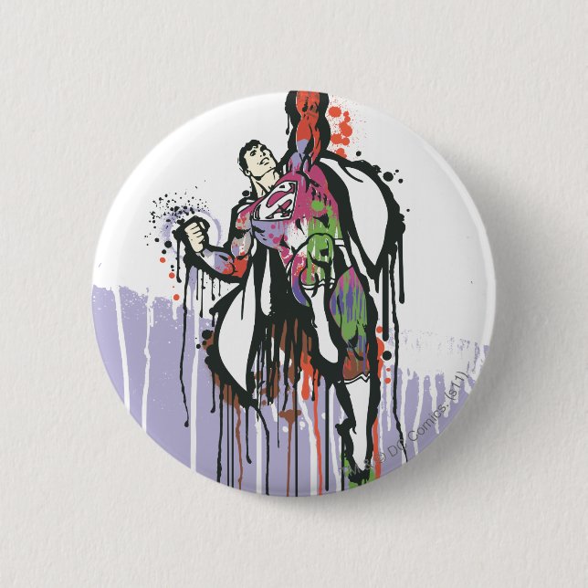 Badge Rond 5 Cm Poster de l'Innocence Twisted Superman (Devant)