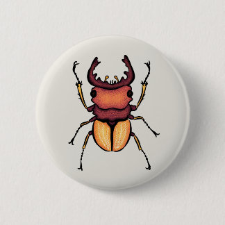 Badge Rond 5 Cm Poster d'insectes d'art du coléoptère