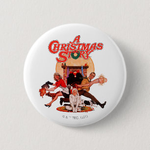 Badge Rond 5 Cm Poster d'une histoire de Noël