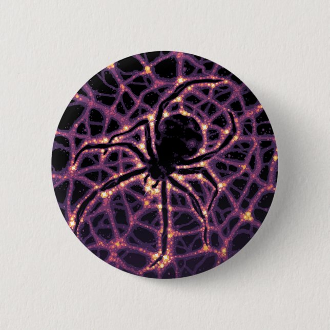 Badge Rond 5 Cm Poster en Matière Noire. (Devant)