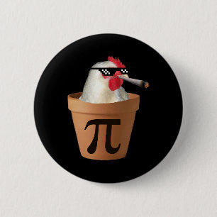 Badge Rond 5 Cm Pot de poulet tarte amusant Math Pi Jour