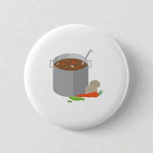 Badge Rond 5 Cm Pot De Soupe