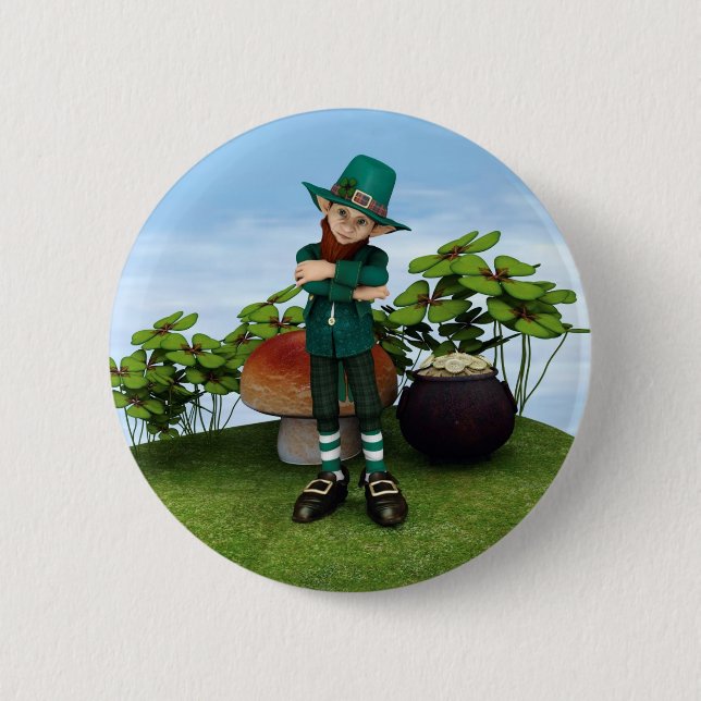 Badge Rond 5 Cm Pot d'or (Devant)