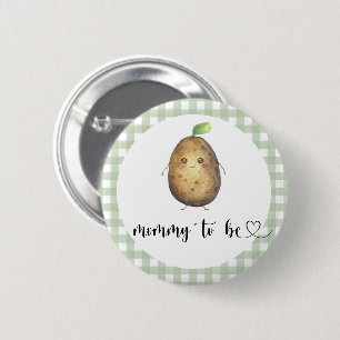 Badge Rond 5 Cm Potato mou - maman pour être Baby shower