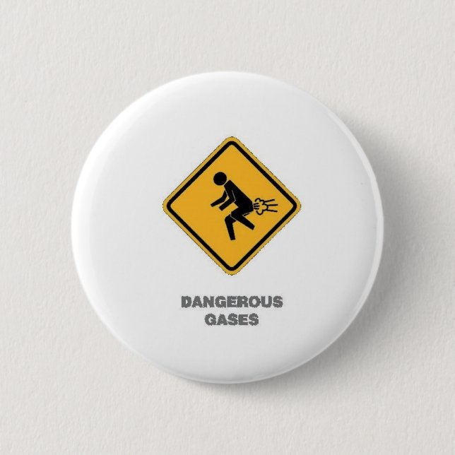 Badge Rond 5 Cm poteau de signalisation drôle (Devant)